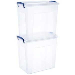 X-Deep storage container 20 Qt (2 pack) – 13″H x 14″W x 9″D  |  Food Storage Containers Food Storage Containers Clear