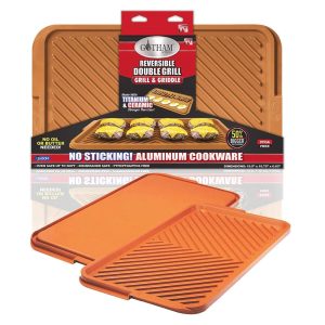 XL Double Reversible Grill  |  Grill Pans and Griddles Grill Pans & Griddles Copper