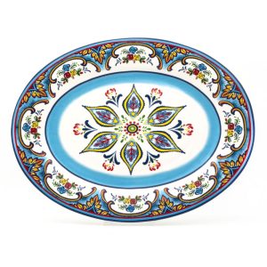 Zanzibar 18″ Oval Platter – 18 in. x 13.75 in. x 1.5 in.  |  Serveware Dinnerware Multi