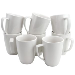 Zen Buffetware 8 Piece Ceramic 12 Ounce Mug Set  |  Mugs Dinnerware Mugs