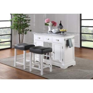 Zoie Kitchen Island 3-piece Set  |  Kitchen Carts Kitchen Carts Kitchen Carts