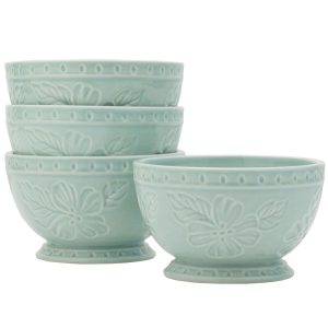 English Garden Soup/Cereal Bowl Set of 4  |  Bowls Bowls Blue