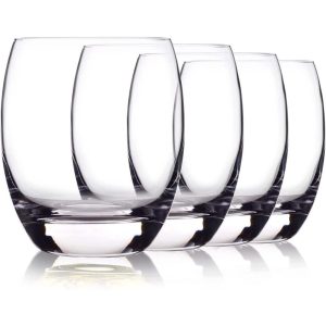 Luigi Bormioli Crescendo Drinking Glasses Set of 4  |  Drinking Glasses Dinnerware Clear