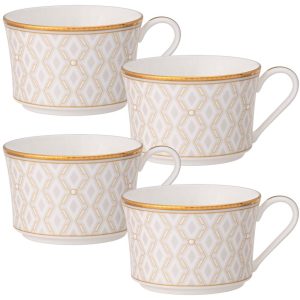 Noble Pearl Set Of 4 Tea Cups, 7-1/2 Oz.  |  Cups Cups Cups