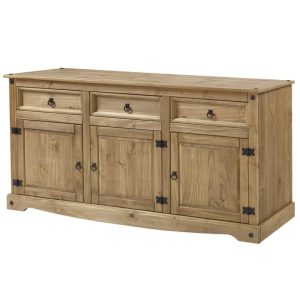 65″ Wood Buffet Sideboard Farmhouse – Corona Collection | Furniture Dash  |  Buffets and Sideboards Buffets & Sideboards Brown, Grey