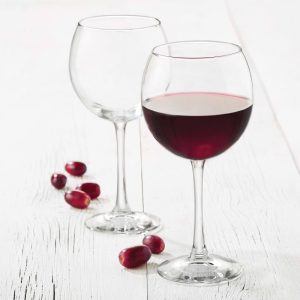 Midtown Red Wine Glasses, 18.25-ounce, Set of 8  |  Wine Glasses Dinnerware Clear