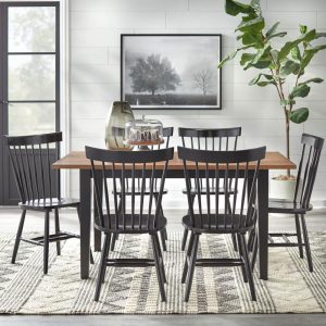 Nashville 7-piece Dining Set  |  Kitchen and Dining Sets Kitchen & Dining Sets Black, Brown