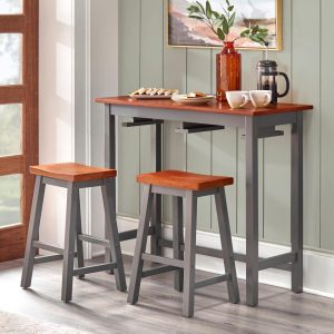 Townsend 3-Piece Counter Height Table and Stool Set  |  Bar Tables Bar Tables Bar Tables