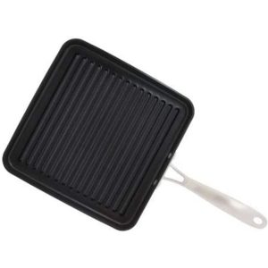 GG30-20 GreenGourmet Hard-Anodized Nonstick 11-Inch Square Grill Pan  |  Grill Pans and Griddles Black