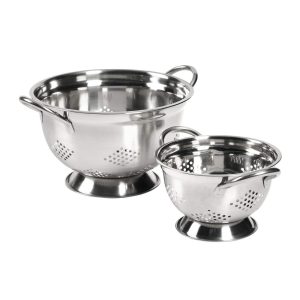 Stainless Steel 2-Piece Footed Colander Set  |  Kitchen Tools Kitchen Tools Kitchen Tools